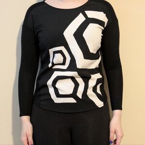 Desigual by Christian Lacroix Ladies Geo Pattern Long Sleeve Sweater Size S